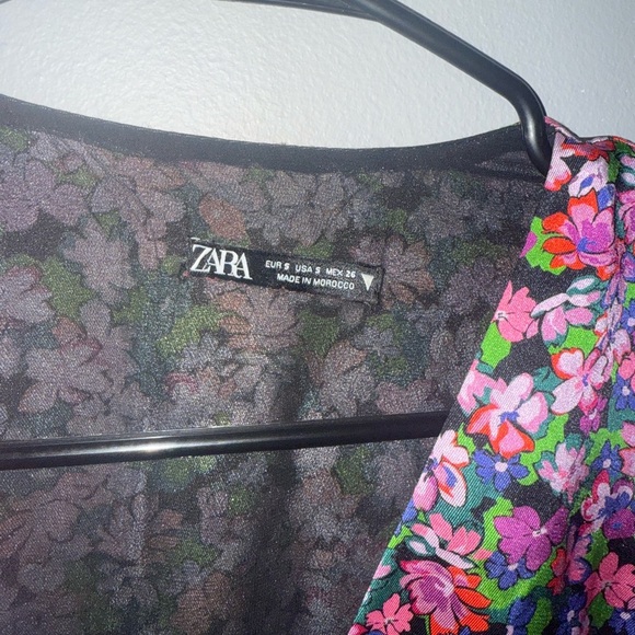 Zara Purple Pink Wrap Tie Front Bodycon Dress - Picture 6 of 6